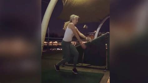 topless golf|Sexy female golfer left mortified when she does THIS after hitting ...